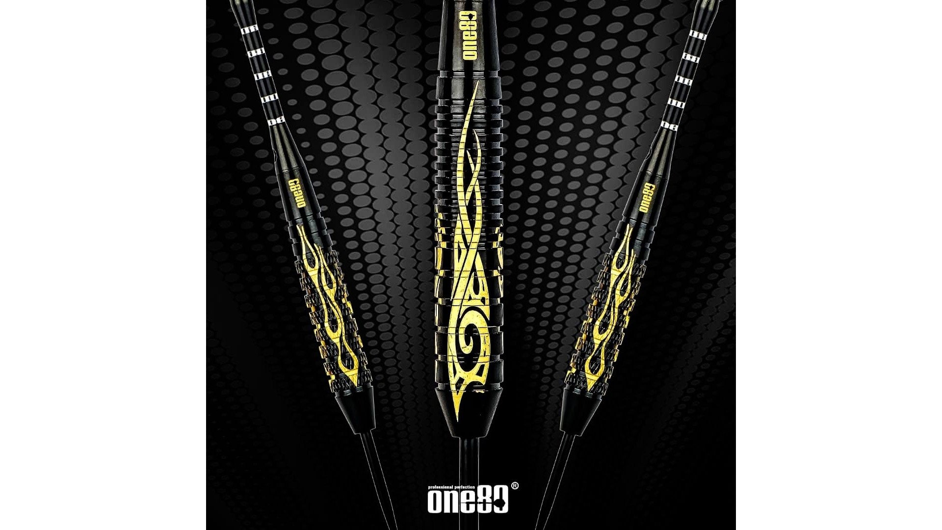 ONE80 Ultimate Dartboard Gift Pack - 18 Premium Darts, Bristle Dartboard, Cabinet & Accessories