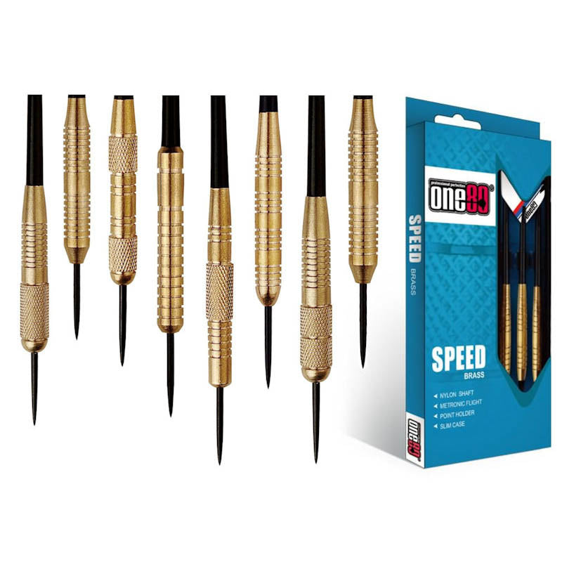 One80 Speed Darts Set Darts Direct Polished Brass Darts Precision