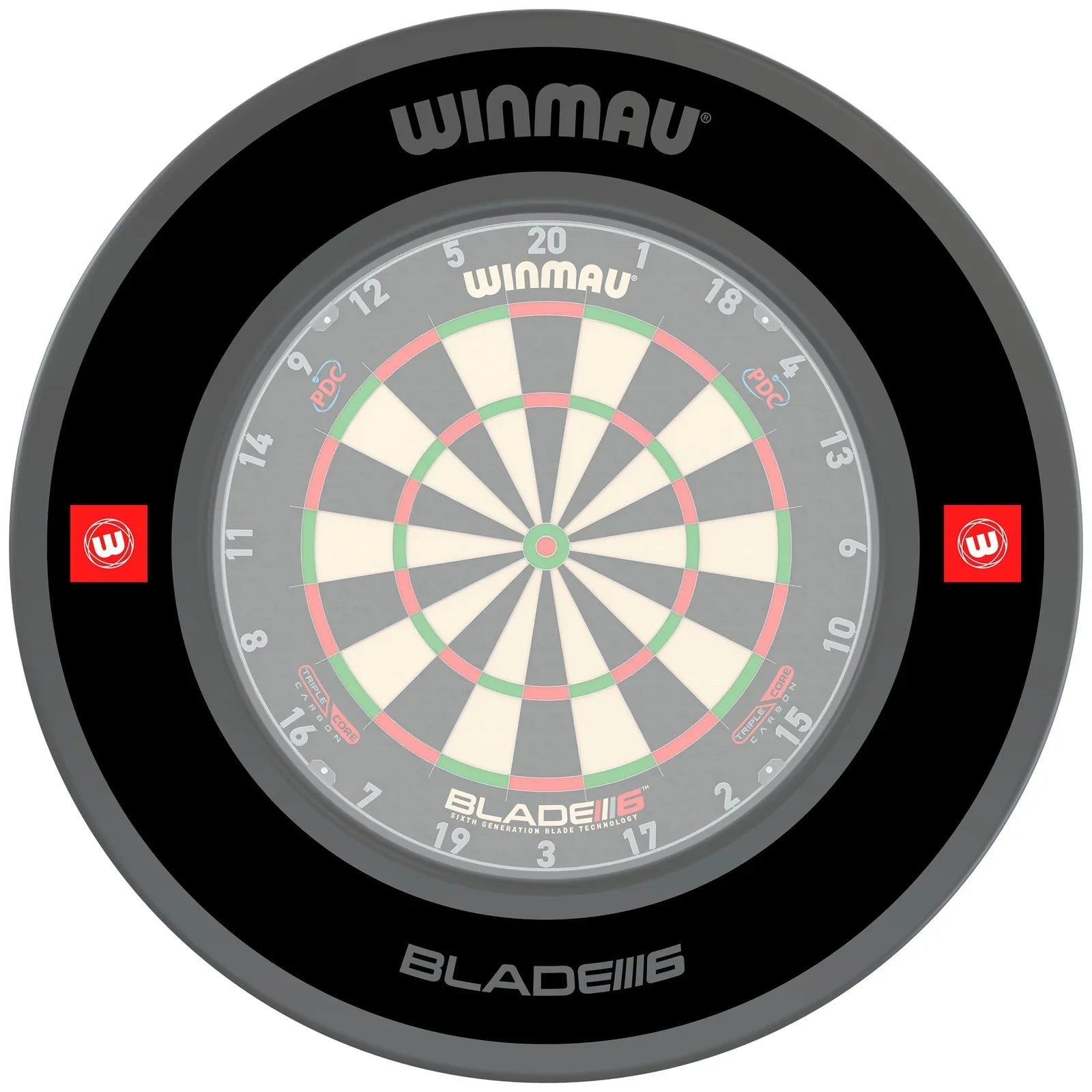 WINMAU - Pro-line 1.0 DARTBOARD SURROUND - BLACK