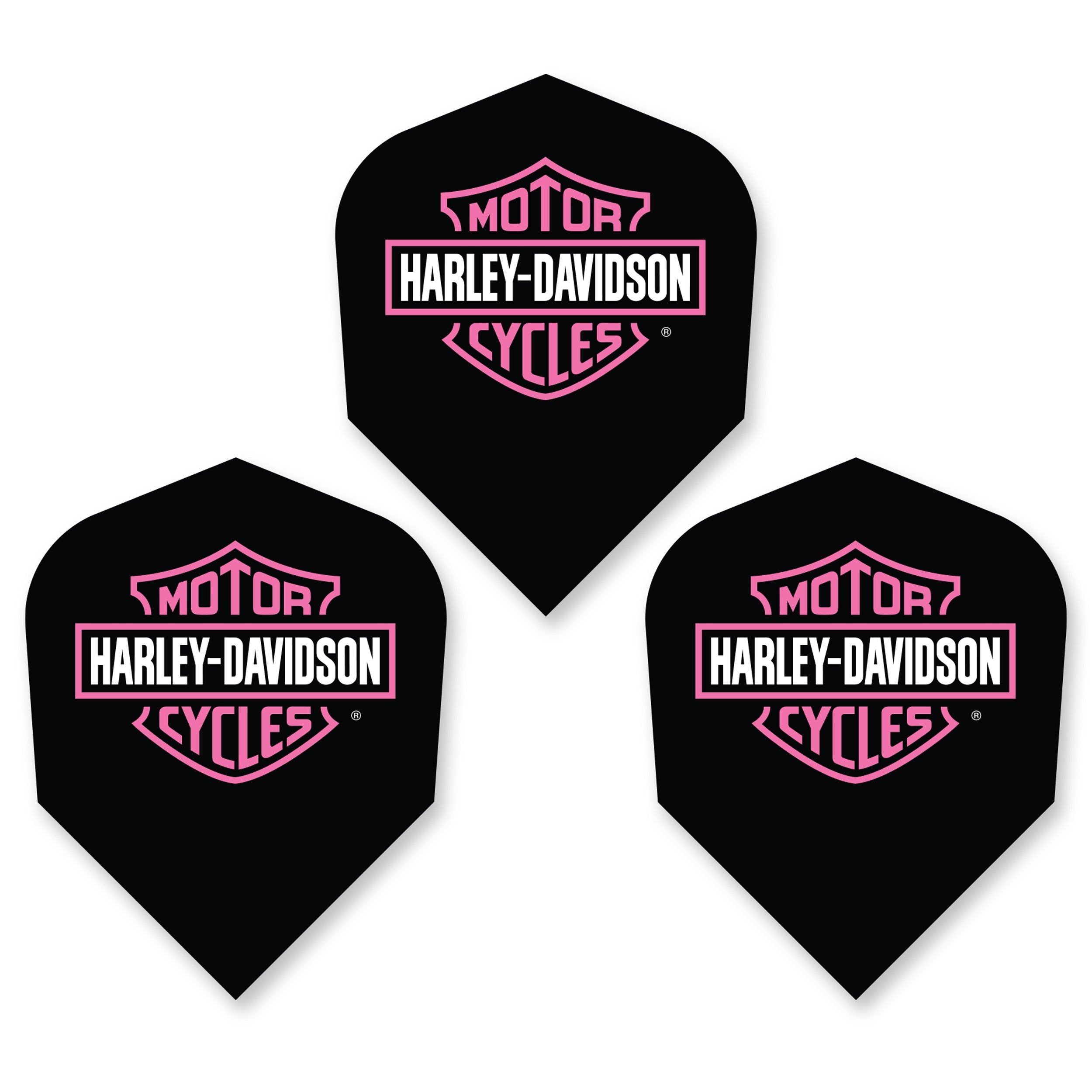 HARLEY DAVIDSON - Official Licensed Dart Flights - PINK - Standard Size - 100 Micron