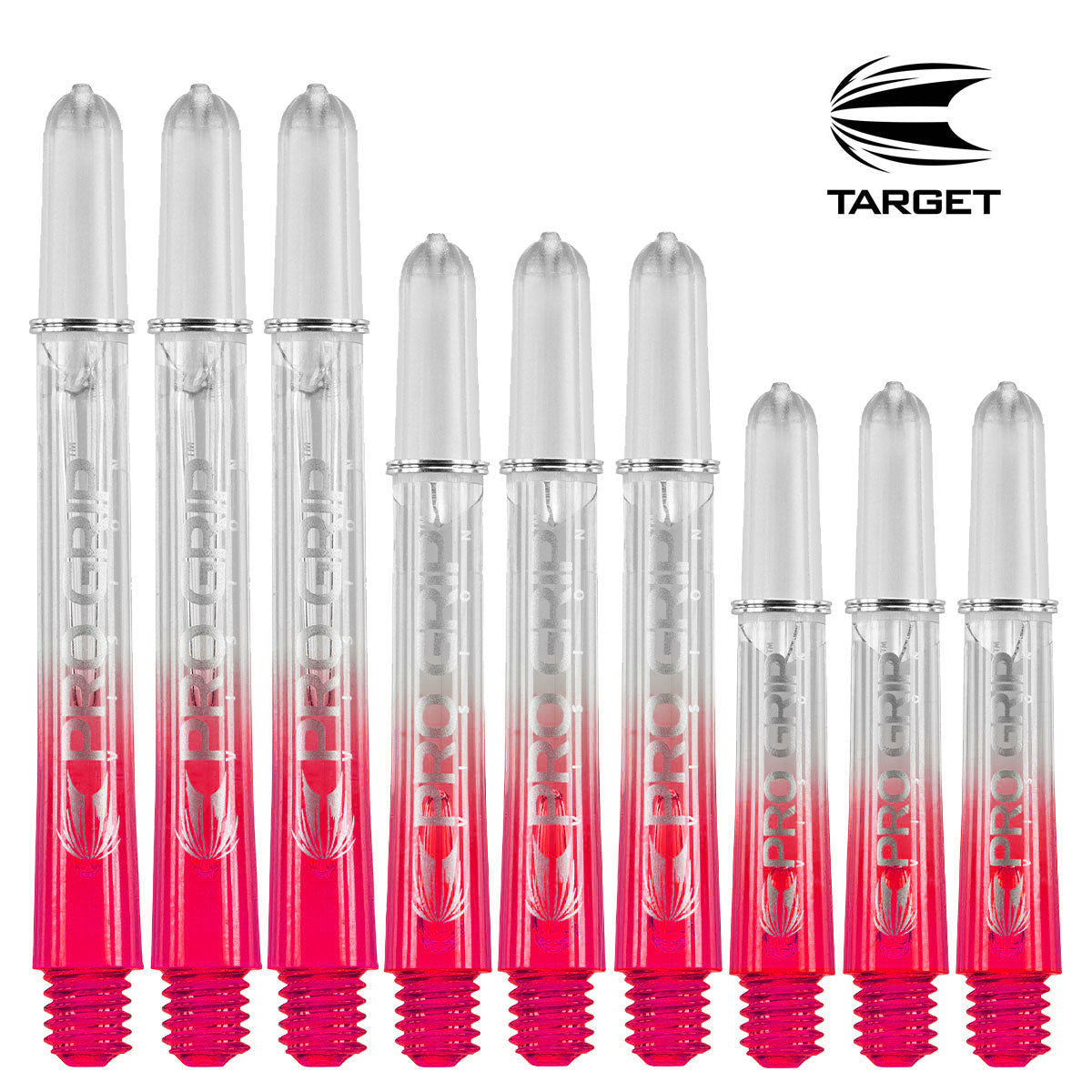 Target Pro Grip Vision Ring Lock Shafts - Red