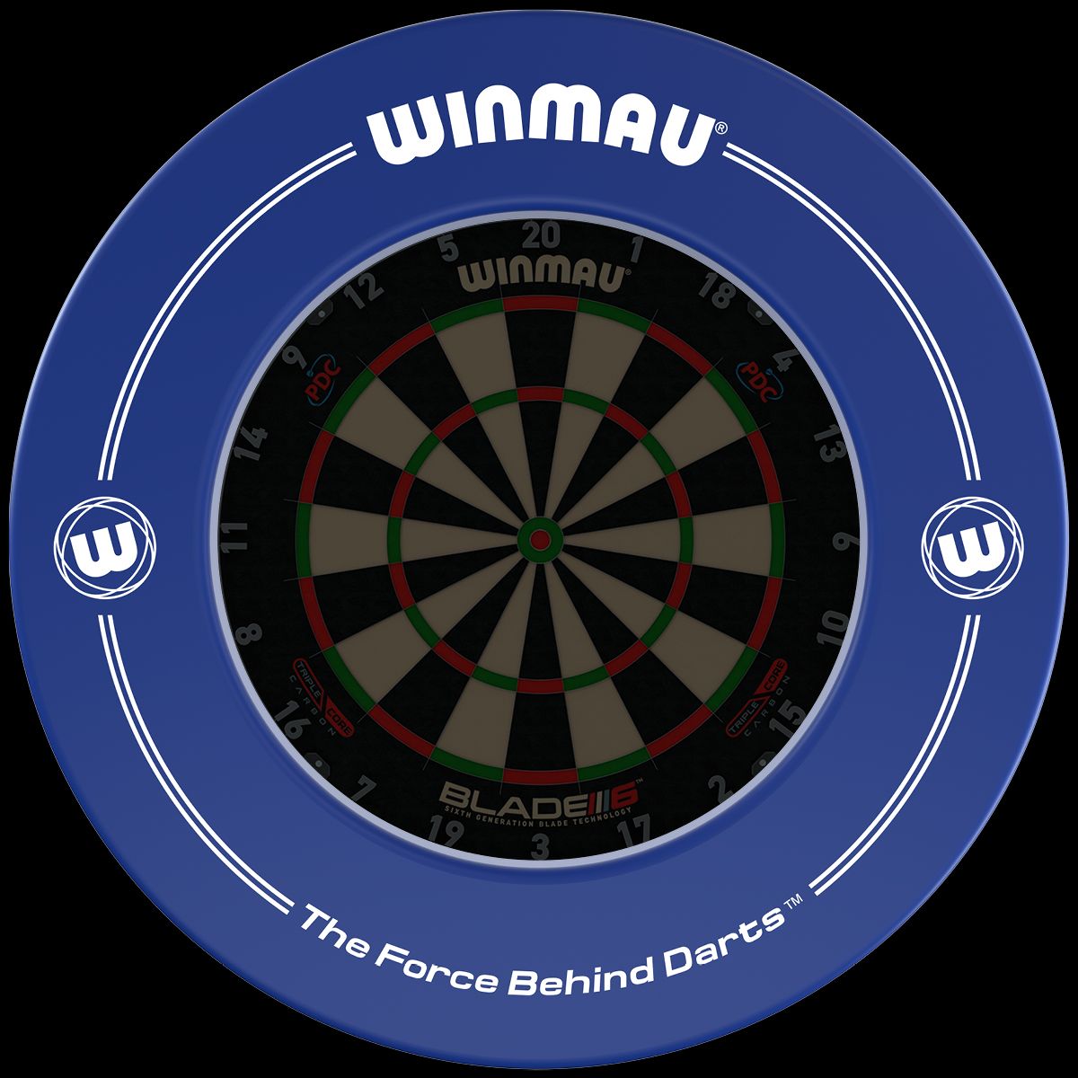 WINMAU - Printed BLUE Dartboard Surround