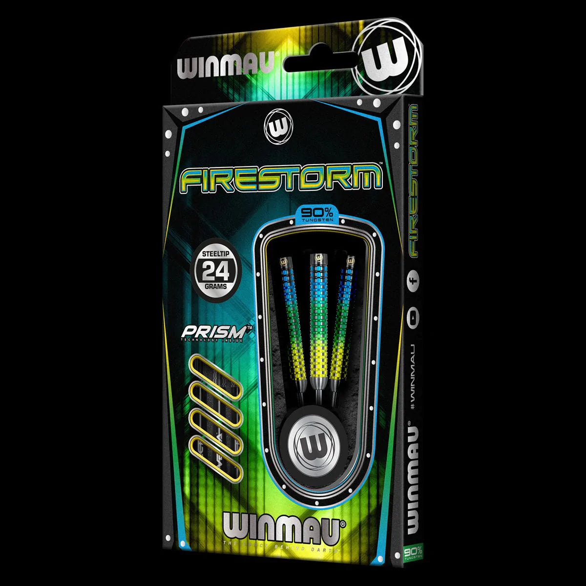 WINMAU - Firestorm Darts - 90% Tungsten - 22g