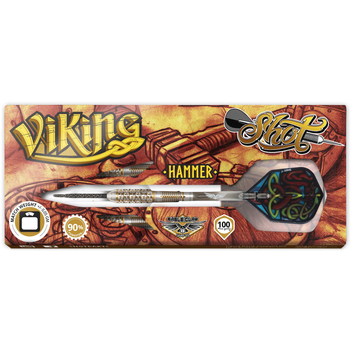 SHOT Viking Hammer Darts - 90% Tungsten - 24g