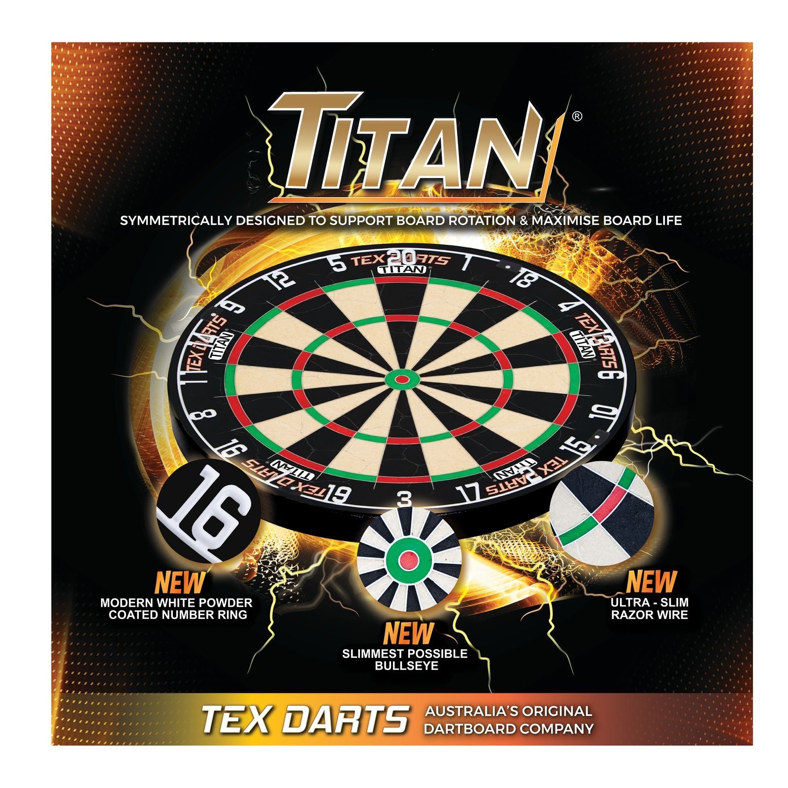TEX Titan Pro Dartboard - Darts Direct