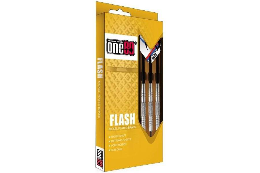 ONE80 Flash Darts Set - SOFT TIP - Brass - Darts Direct