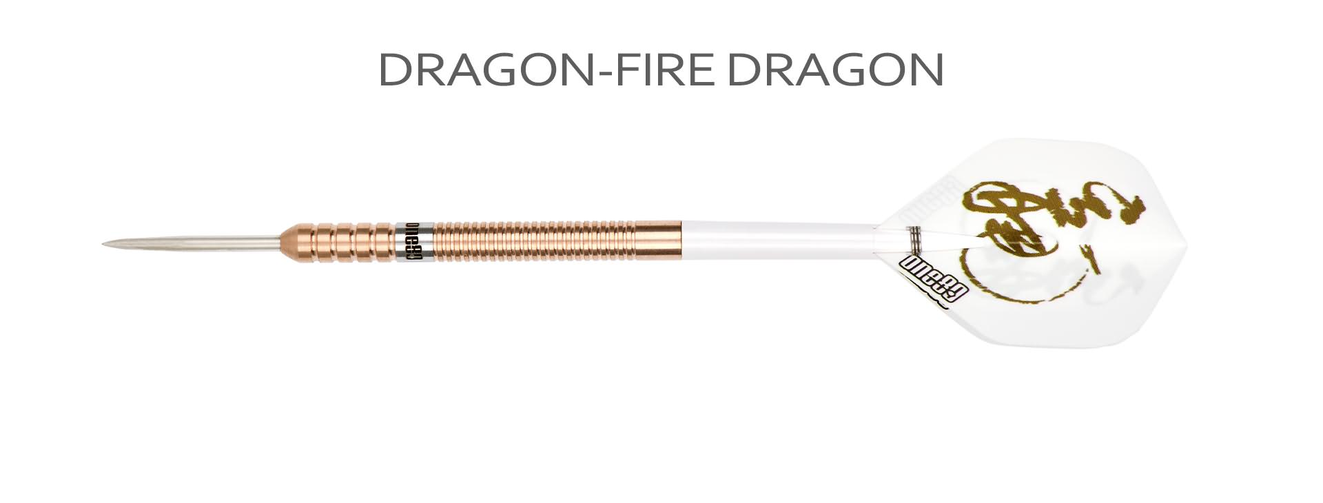 ONE80 RED FIRE Dragon Darts Set - STEEL TIP - 90% Tungsten