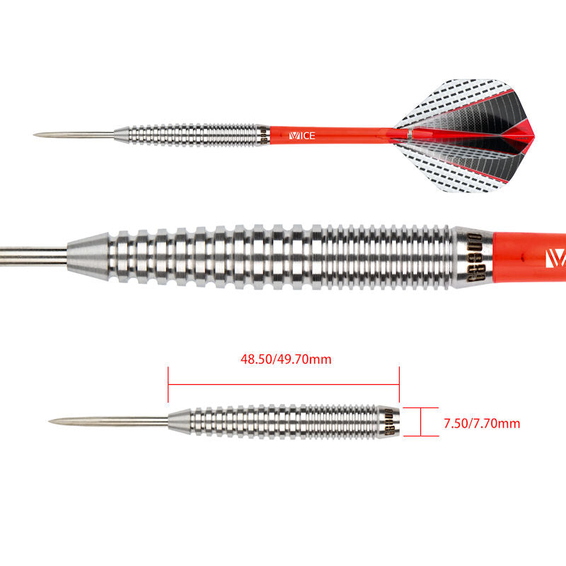 ONE80 Strike 2.0 Darts Set - STEEL TIP - 80% Tungsten