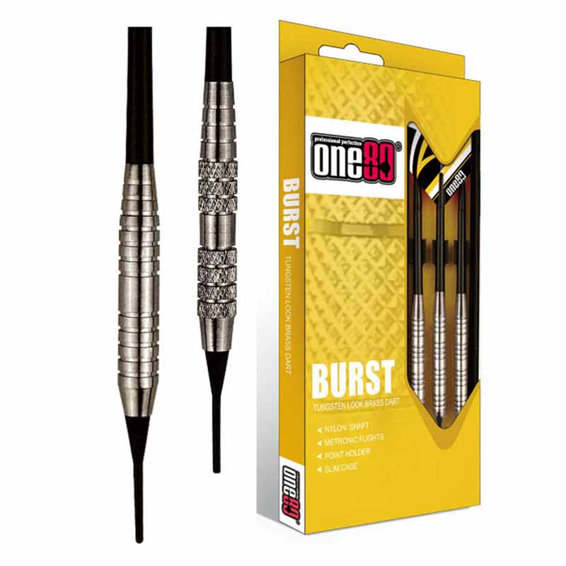 ONE80 Burst Darts Set - SOFT TIP - Brass