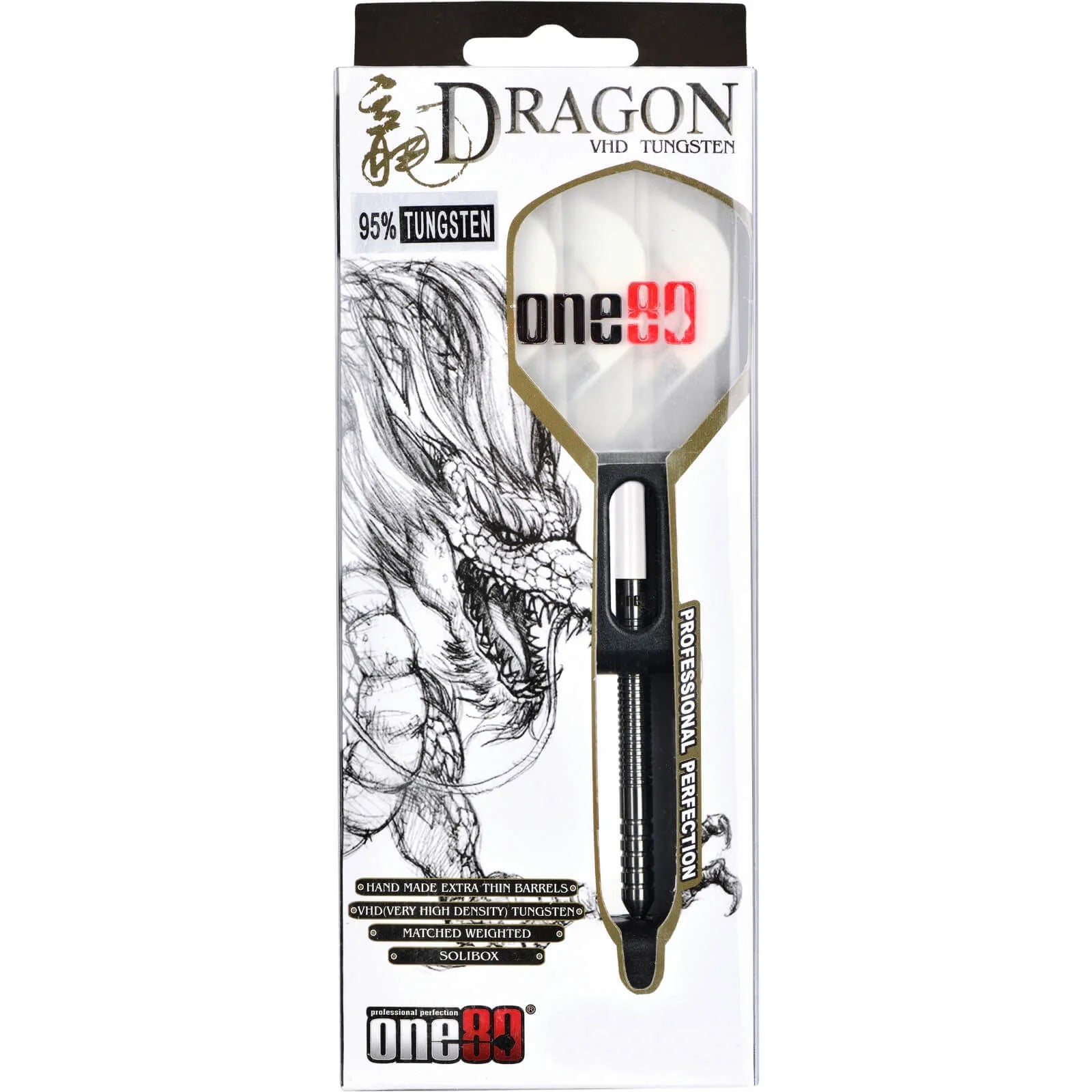 ONE80 Dragon Darts Set - STEEL TIP - 90% Tungsten