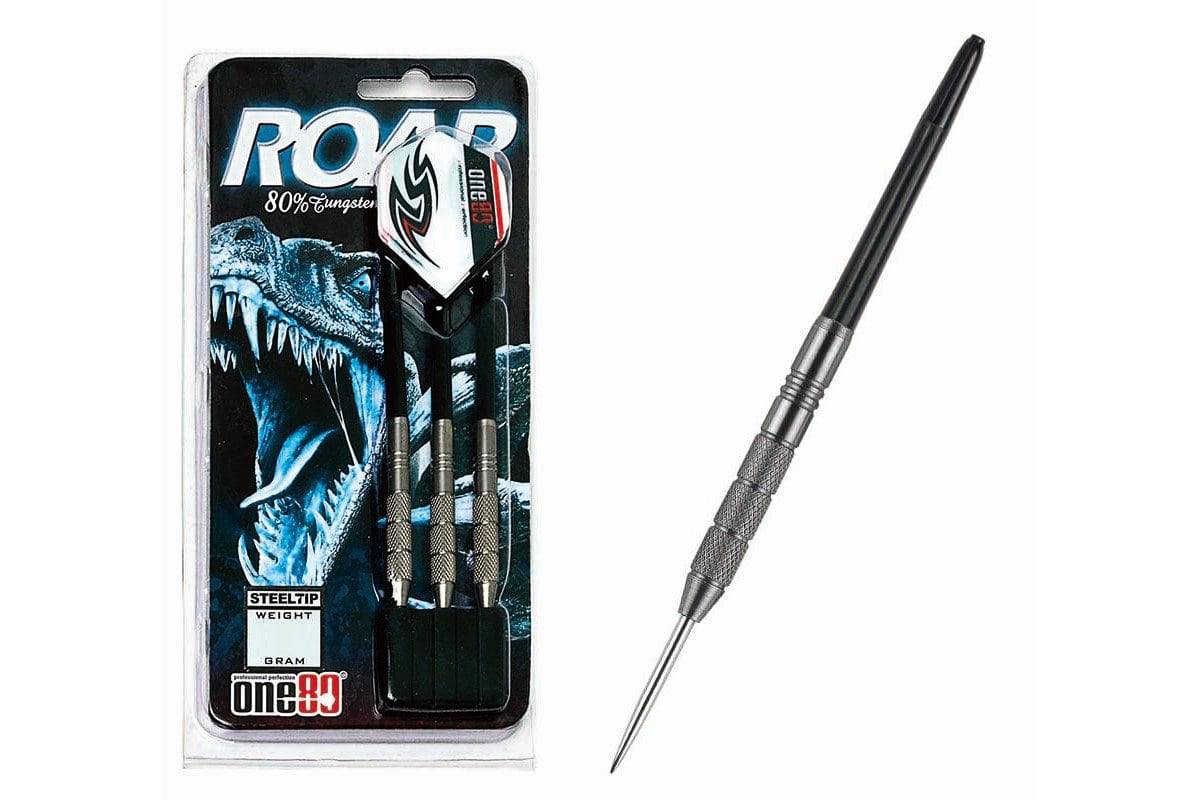 ONE80 Roar Knurled Grip Darts Set - STEEL TIP - 80% Tungsten - Darts Direct
