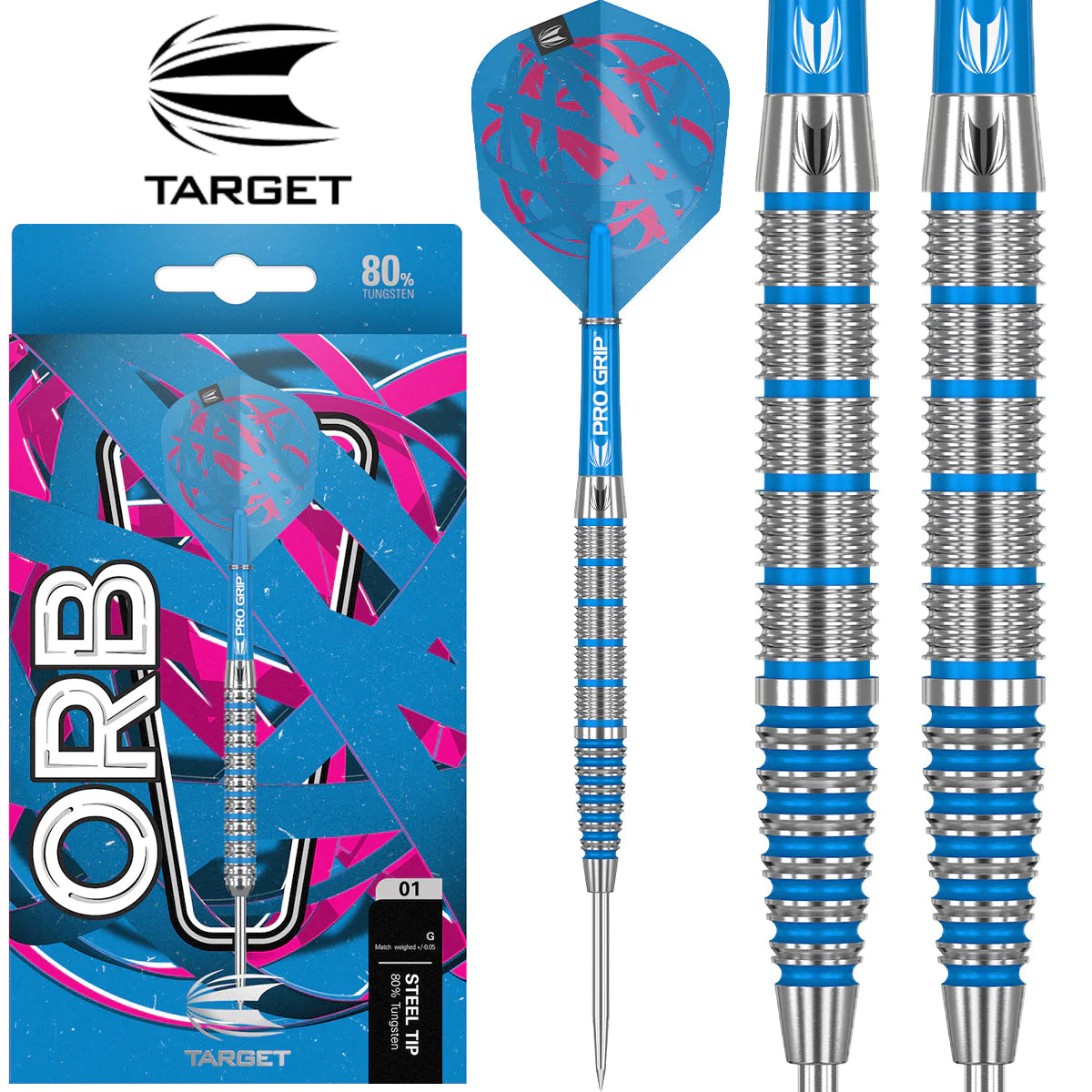 TARGET Orb 02 Blue Ring Darts - 80% Tungsten - 24g