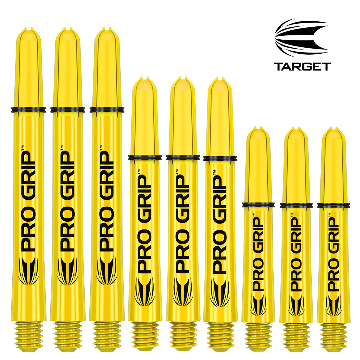 Target 2019 Pro Grip Ring Lock Shafts - Yellow