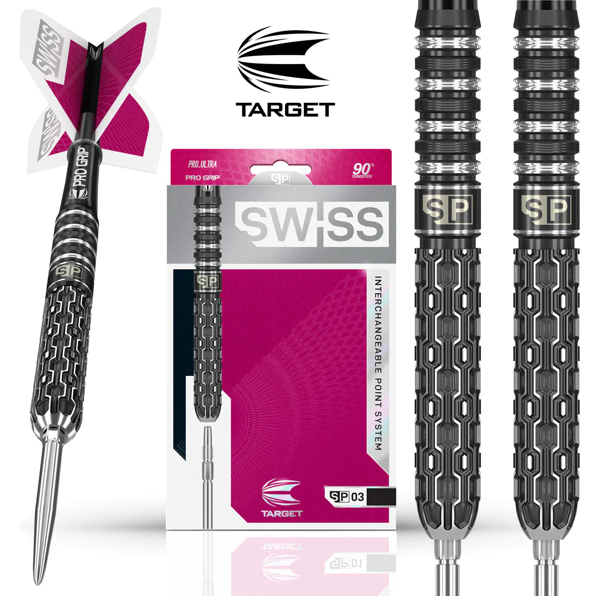 Target 2019 Swiss Point SP03 Steel Tip Darts - 22g