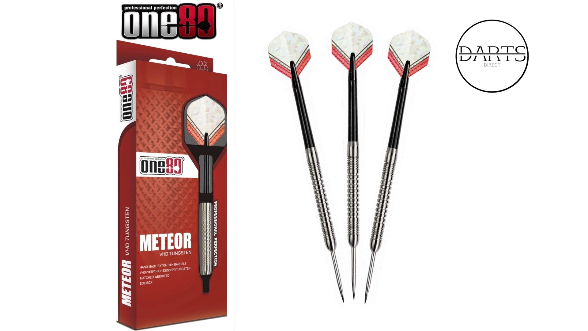 ONE80 Meteor Dart Set - STEEL TIP - 90% Tungsten