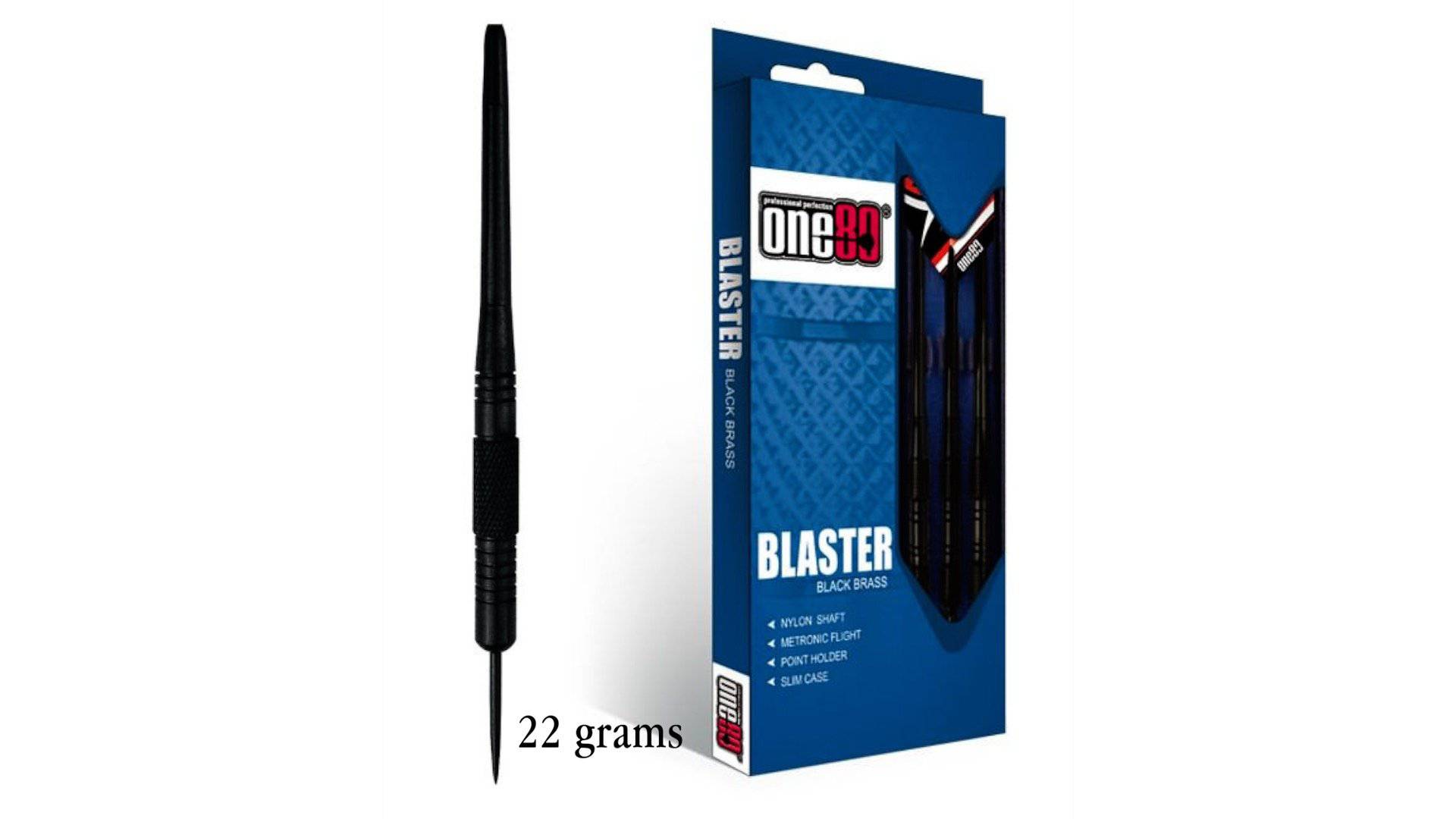 ONE80 Blaster Darts Set - STEEL TIP - Brass - Darts Direct