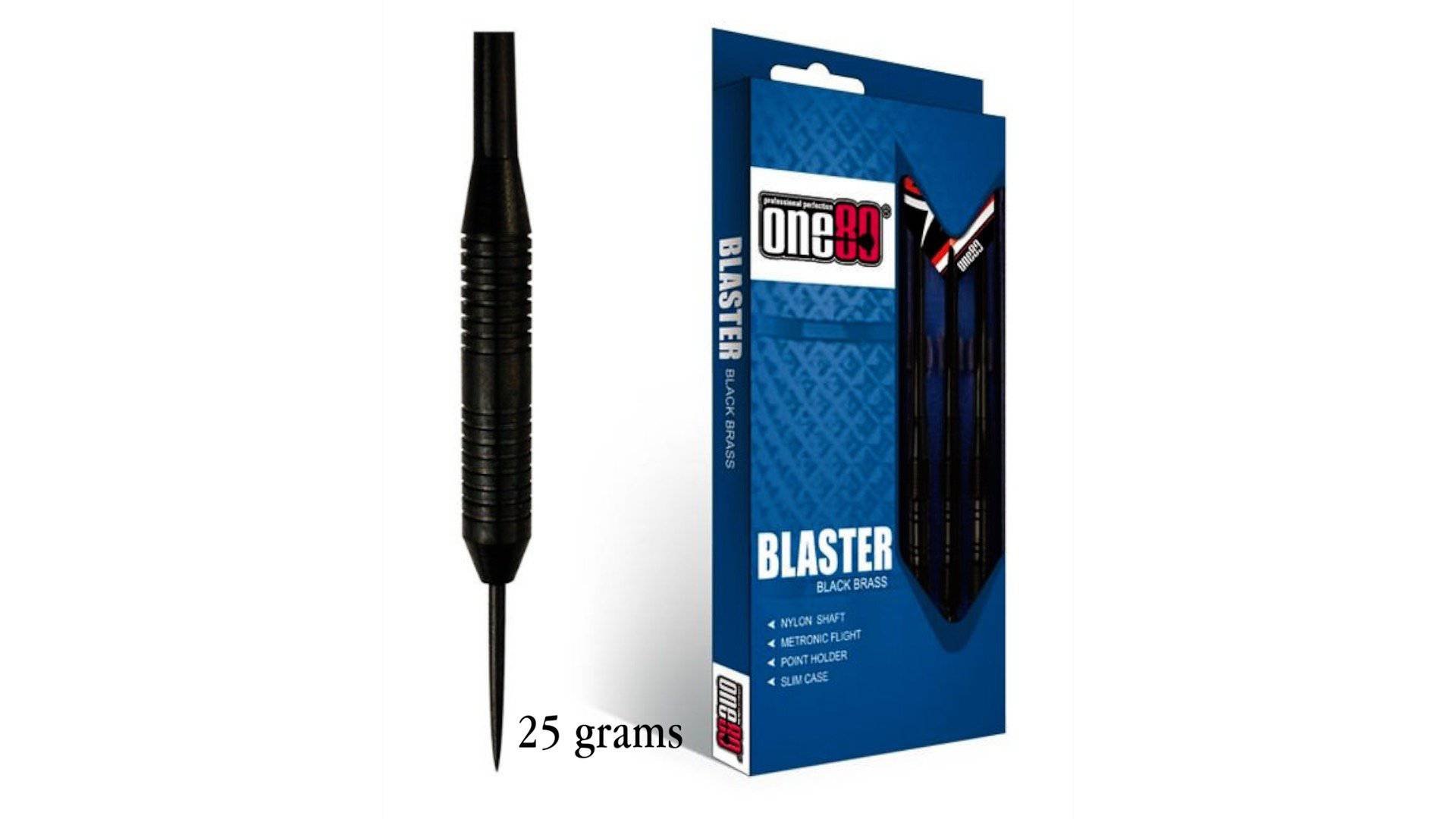 ONE80 Blaster Darts Set - STEEL TIP - Brass - Darts Direct